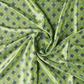 Attractive Tiny Green Link Flower Digital Printed Fabric - Japan Satin – js 0 ma014921 110 b