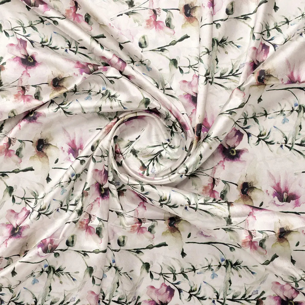 Big Flower Purple Orchid Digital Printed Fabric - Japan Satin – js 0 ma016571 110 b