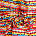 Gorgeous digital printed fabric in multicolor with strips and waving design – js 0 ta01033 110 a