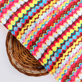 Gorgeous digital printed fabric in multicolor with strips and waving design – js 0 ta01033 110 b