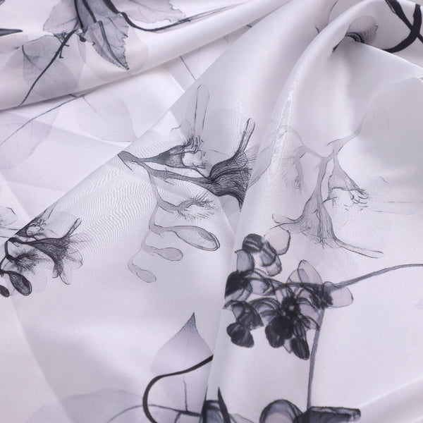 Classy Digital Printed Japan Satin Fabric in White – js 0 ta06256 110 c