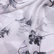 Classy Digital Printed Japan Satin Fabric in White – js 0 ta06256 110 c