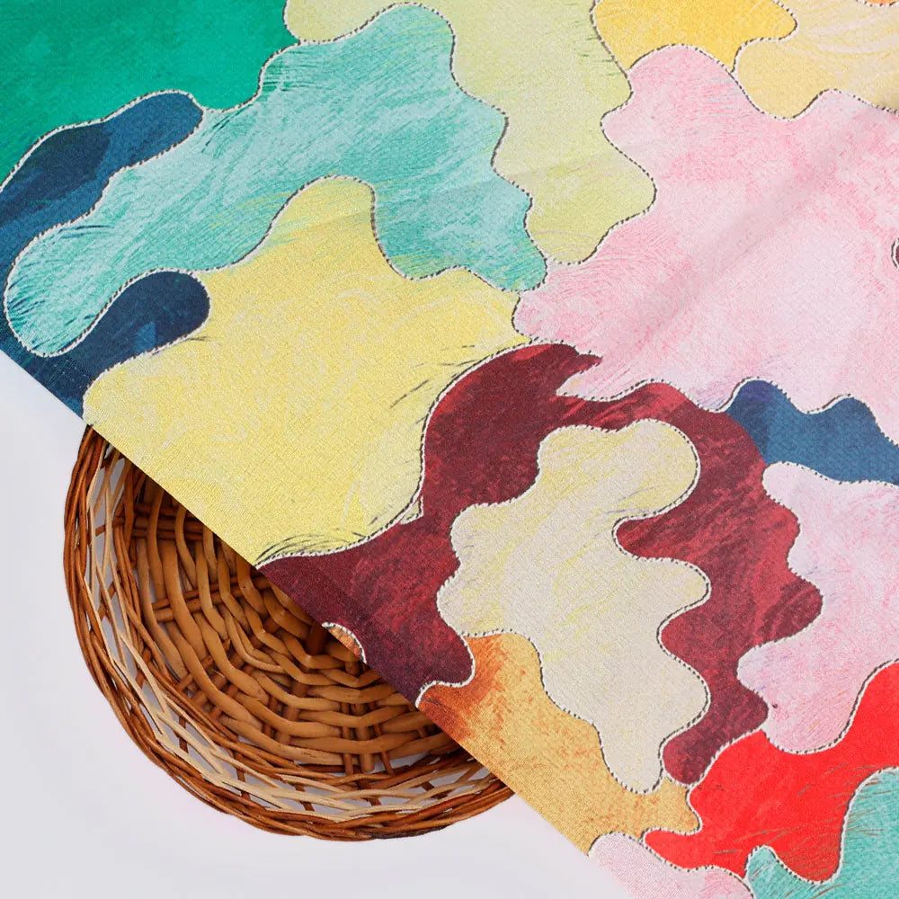 Gorgeous multicolor abstract digital printed fabric from FAB VOGUE Studio – js 0 ta07046 110 b