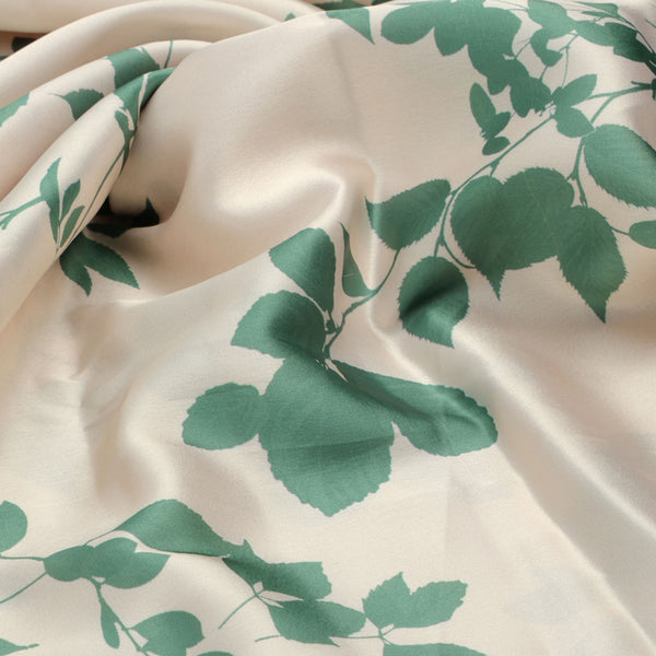 Olive Stalk And Leaves Digital Printed Fabric - Japan Satin – js 0 ta07593 110 c
