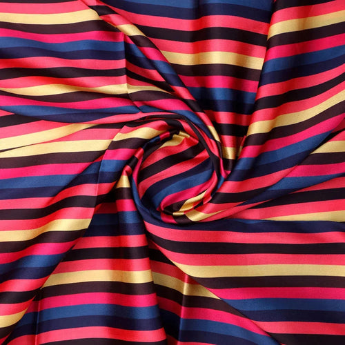 Classy Multicolor Strips Digital Printed Japan Satin Fabric – js 0 ta08372 110 a