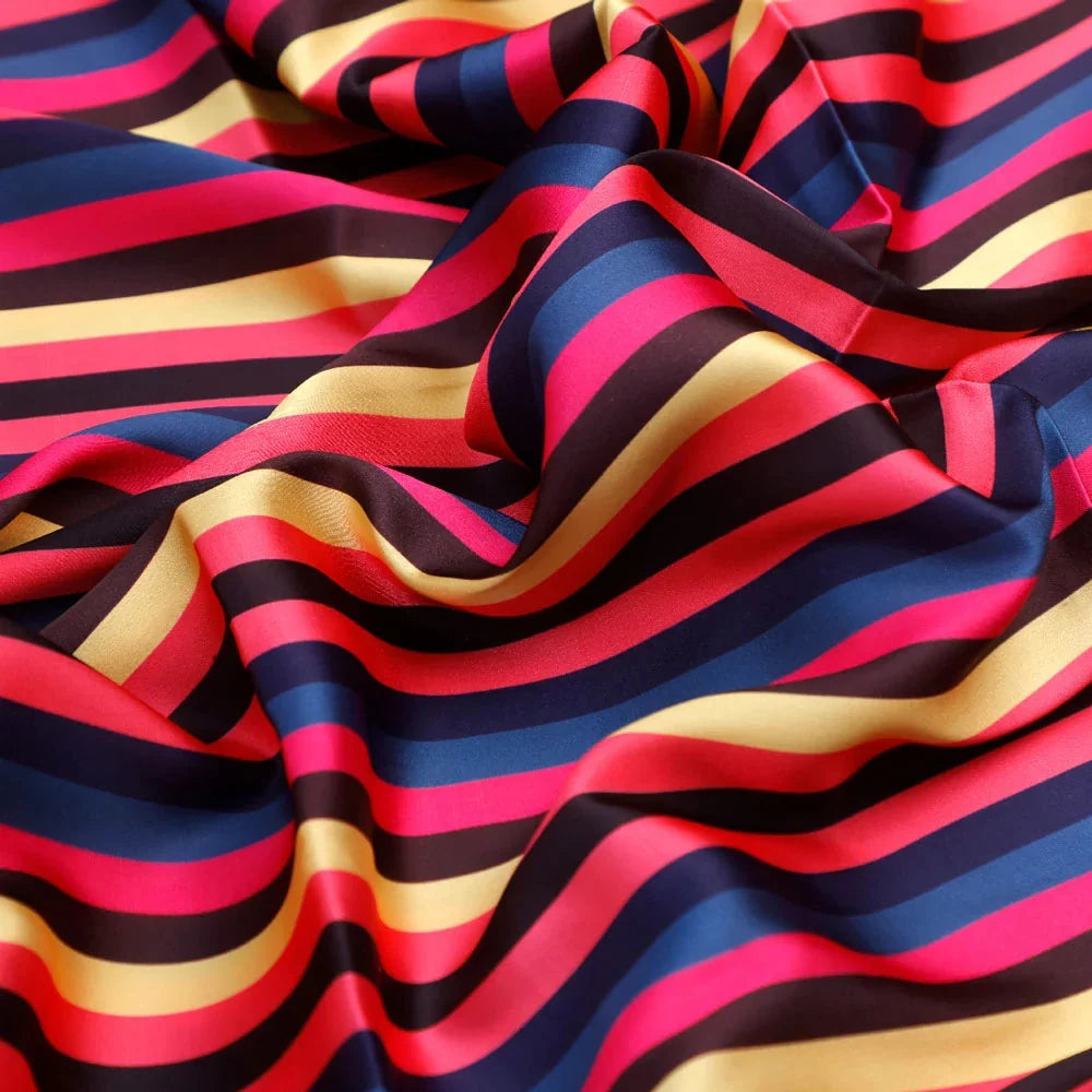 Classy Multicolor Strips Digital Printed Japan Satin Fabric – js 0 ta08372 110 c