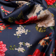 Gorgeous gray floral digital printed fabric by FAB VOGUE Studio – js 0 ta09436p7 110 c