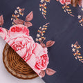 Classy floral digital printed fabric in gray by FAB VOGUE Studio – js 0 ta09553p11 110 b