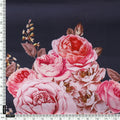 Classy floral digital printed fabric in gray by FAB VOGUE Studio – js 0 ta09553p11 110 d