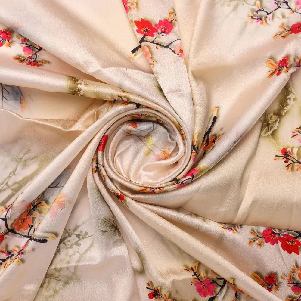 Floral digital printed fabric in Japan satin from FAB VOGUE Studio – js 0 ta09561c 110 a