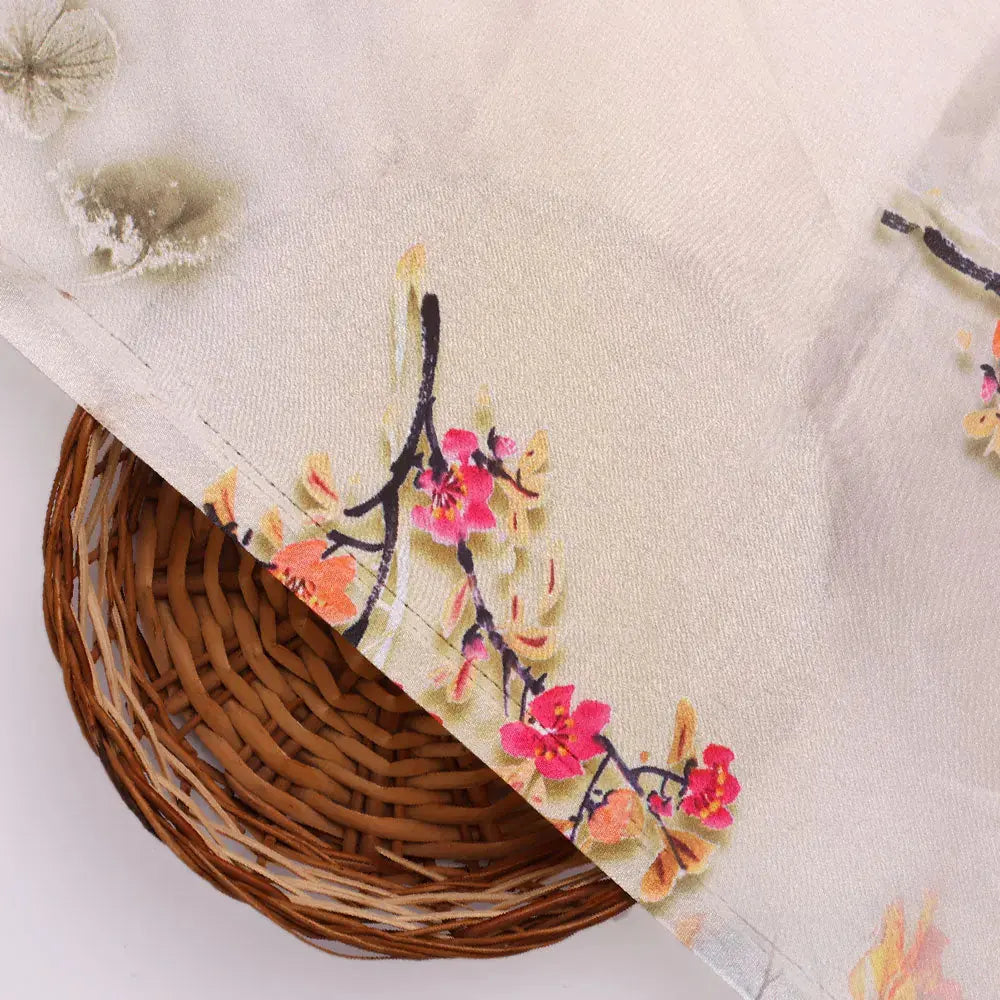 Floral digital printed fabric in Japan satin from FAB VOGUE Studio – js 0 ta09561c 110 b