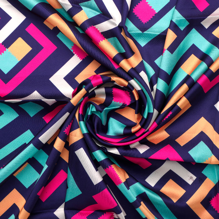 Abstract Digital Printed Fabric by FAB VOGUE Studio