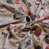 Elegant Leaves Digital Printed Kora Silk Fabric – ks 0 ta063646 111 c