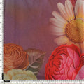 Huge Realistic Flowers Digital Printed Fabric  - Kora Silk – ks 0 ta07202l4 110 a