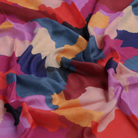 Morden Paint Of Art Multicolour Digital Printed Fabric - Kora Silk – ks 0 ta08326p5 110 c