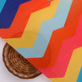 Zigzag Digital Printed Kora Silk Fabric from FAB VOGUE Studio – ks 0 ta09262p6 110 b