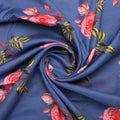 Classy floral digital printed fabric in blue by FAB VOGUE Studio – mu 0 0ta07107p3 110 a