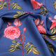 Classy floral digital printed fabric in blue by FAB VOGUE Studio – mu 0 0ta07107p3 110 c