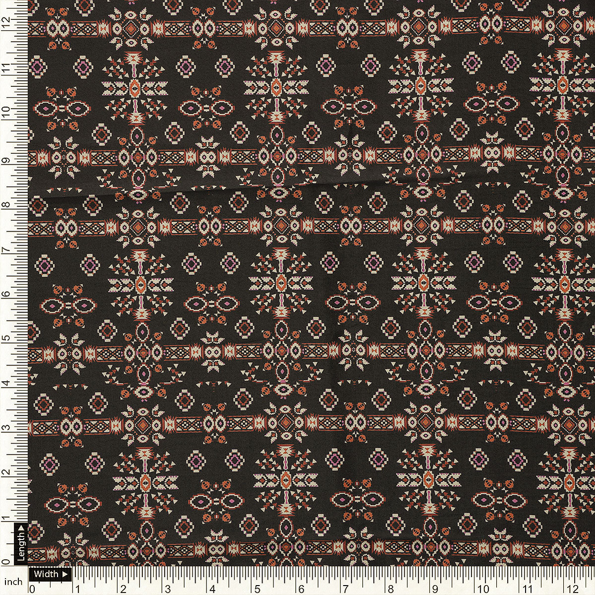 Invigorate Your Wardrobe with Muslin Fabric in Black Ajrakh Patterns