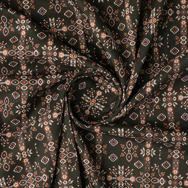 Invigorate Your Wardrobe with Muslin Fabric in Black Ajrakh Patterns – mu 0 fvs20228 110 b - alternate view