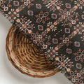 Invigorate Your Wardrobe with Muslin Fabric in Black Ajrakh Patterns – mu 0 fvs20228 110 d
