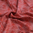 Checkes Textured Red And White Digital Printed Fabric - Muslin – mu 0 ma02235 110 c