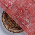 Checkes Textured Red And White Digital Printed Fabric - Muslin – mu 0 ma02235 110 d