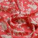 Flower Bunch On Dreamy Orange Digital Printed Fabric  - Muslin – mu 0 ma03131p3 110 c