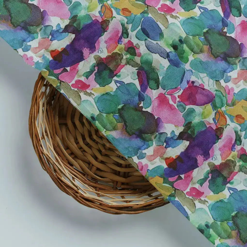 Multicolor Abstract Pattern Digital Printed Fabric – mu 0 ma08355 110 d