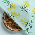 Seamles Yellow Floral Digital Printed Fabric – mu 0 ta01241 110 d