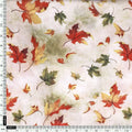 Gorgeous green leaves digital printed muslin fabric by FAB VOGUE Studio – mu 0 ta06094 110 d