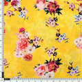 Beautiful Yellow Base Floral Bunch Digital Printed Fabric – mu 0 ta06677 110 a 2