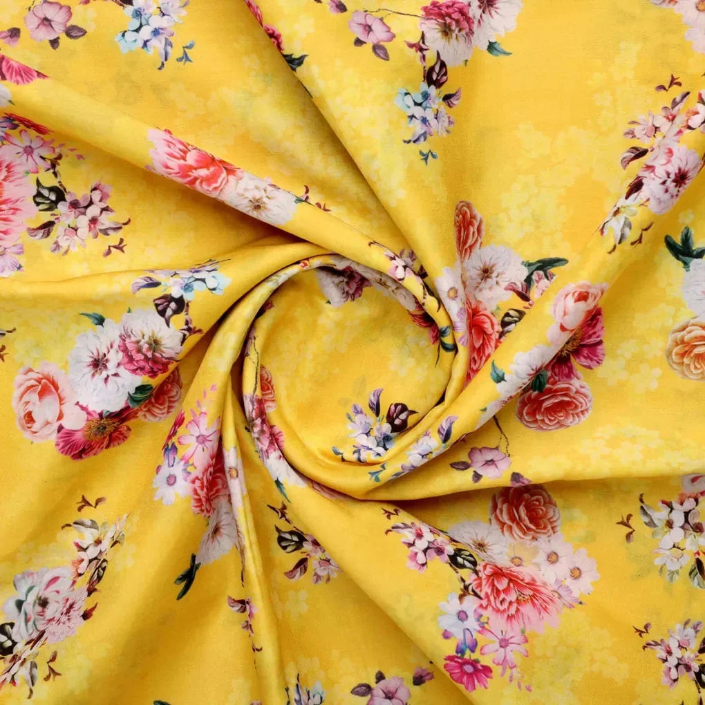 Beautiful Yellow Base Floral Bunch Digital Printed Fabric – mu 0 ta06677 110 b 2