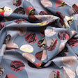 Geometric digital printed fabric in gray by FAB VOGUE Studio – mu 0 ta09596d 110 c