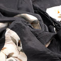 Gorgeous digital printed fabric in natural crepe with leaves pattern – nc 0 0ta05192black 108 c