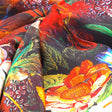 Gorgeous black and multicolor damask digital printed fabric – nc 0 ta0025 108 c