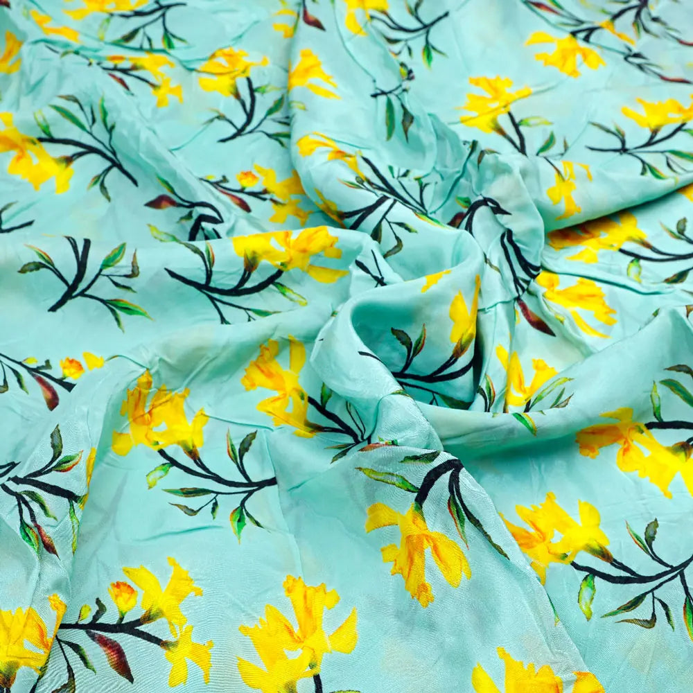 Gorgeous green digital printed fabric by FAB VOGUE Studio – nc 0 ta01241 108 c