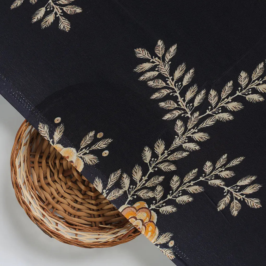 Flower And Buds Digital Printed Fabric - Natural Crepe – nc 0 ta08266p 108 d