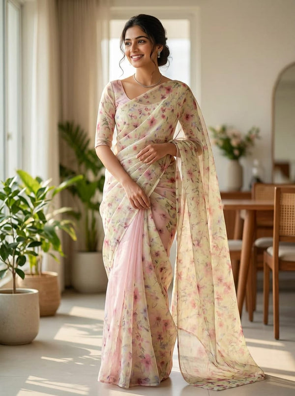 Organza - Polyester - Design MA016469 - Saree Lookbook - OR-0-MA016469-110 - alternate view