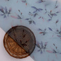 Gorgeous green leaves digital printed organza fabric by FAB VOGUE Studio – or 0 ta05861p2 110 b