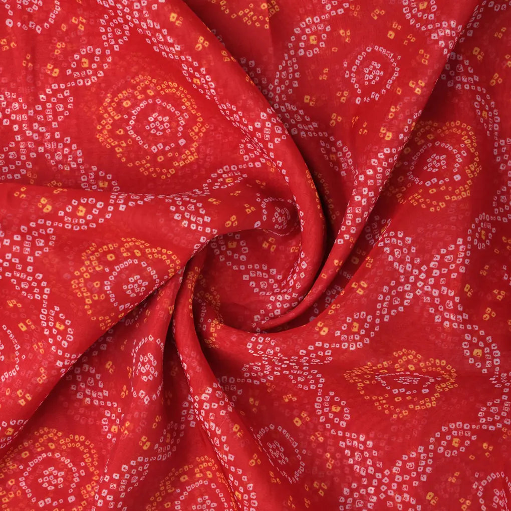 Attractive Seamless Bandhani Digital Printed Fabric - Organza – or 0 ta08268p 110 bcopy