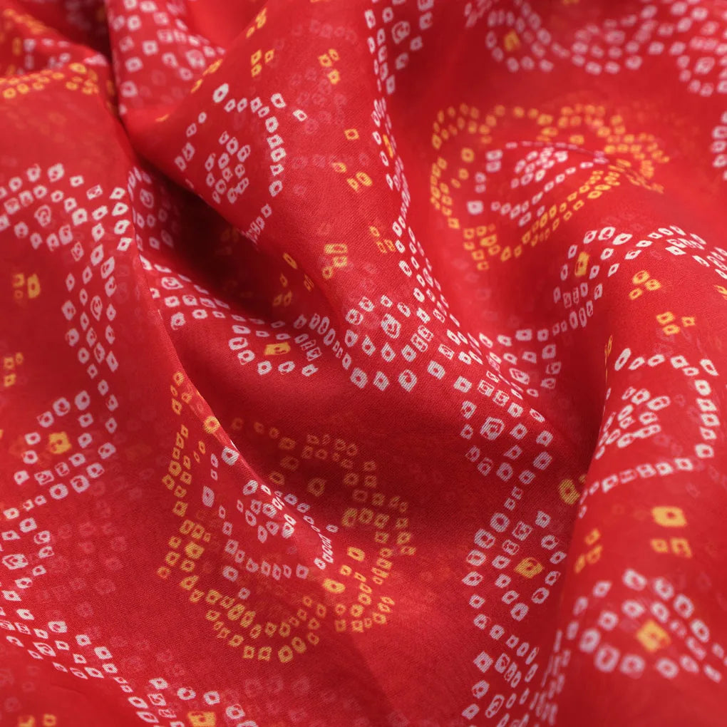 Attractive Seamless Bandhani Digital Printed Fabric - Organza – or 0 ta08268p 110 ccopy