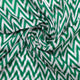 Classy Green and White Zigzag Digital Printed Pure Chinon Fabric – pc 0 ta0 6040 106 a