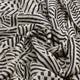 Attractive Black Strips With Bone Colour Digital Printed Fabric - Pure Chinon – pc 0 ta0078 106 c