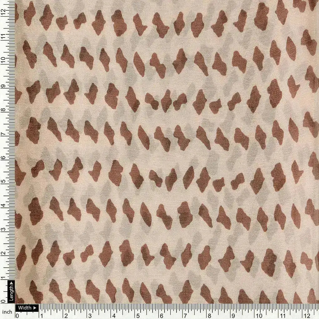 Brown Stones Digital Printed Fabric - Pure Chinon – pc 0 ta07591 106 a
