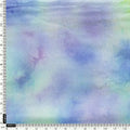 Classic Spotted Blue & Green Digital Printed Fabric - Pure Chinon – pc 0 ta08260p2 106 a