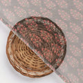 Red Floral Laying Over Black Digital Printed Fabric – pch 0 ma09632 96 d