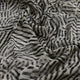 Attractive Black Strips With Bone Colour Digital Printed Fabric - Pure Chiffon – pch 0 ta007896 c