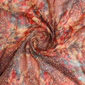 Gorgeous damask digital printed fabric in pure chiffon – pch 0 ta01170 96 a