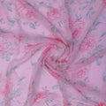 Floral and Leaves Digital Printed Chiffon Fabric – pch 0 ta06118p2 96 a